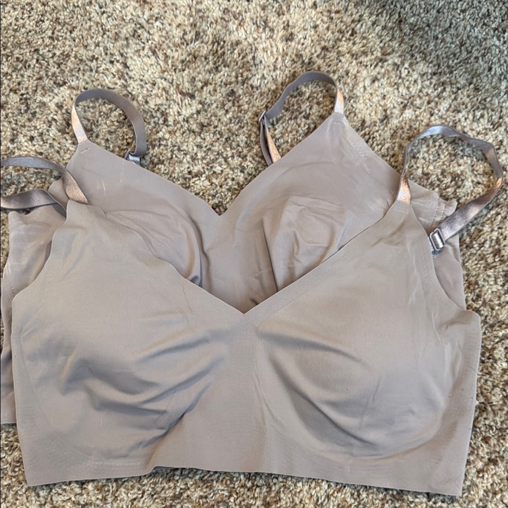 True & Co. Women's Bra in Taupe